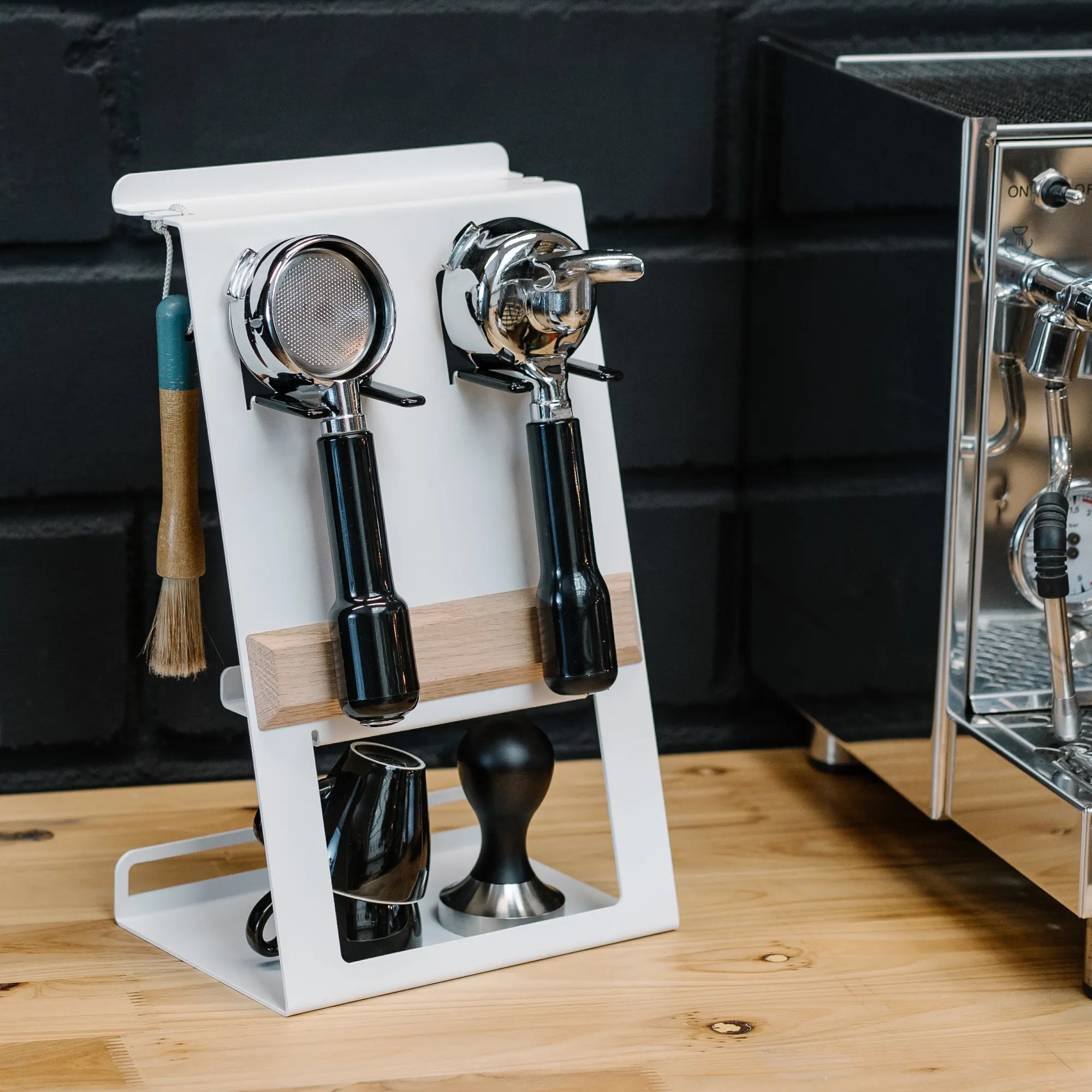 Barista Rack for Portafilter, Tamper and Coffee Accessories 
